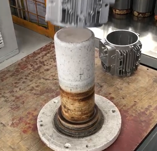电机铝壳加热